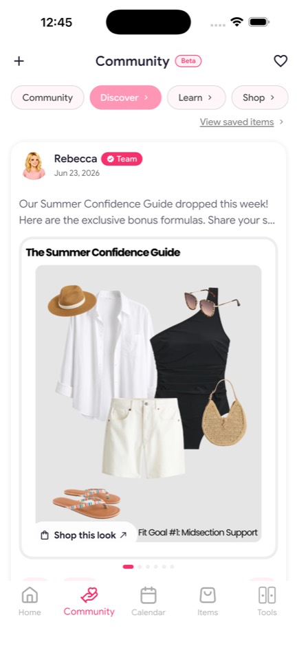 The Summer Confidence Guide in-app